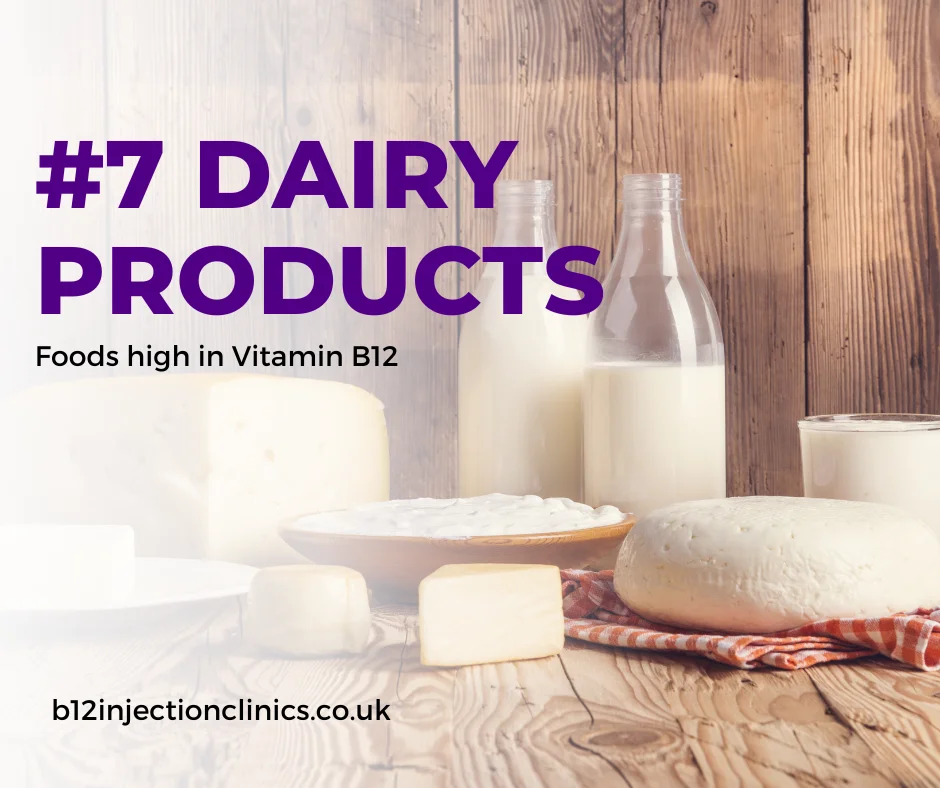 Foods high in vitamin b12 - Dairy products