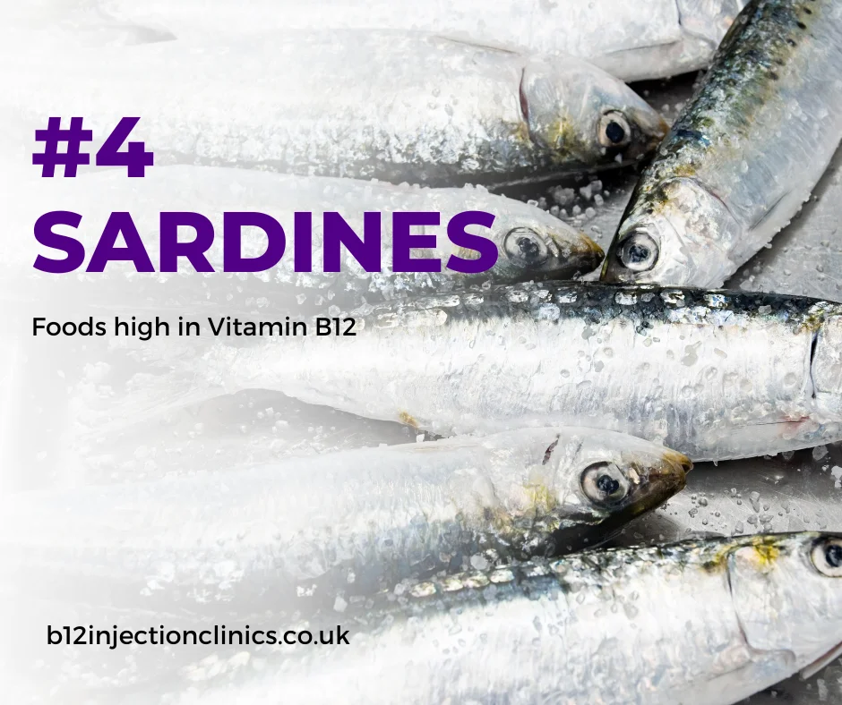 Foods high in vitamin b12 - Sardines